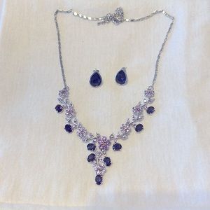 Beautiful amethyst necklace and earrings.